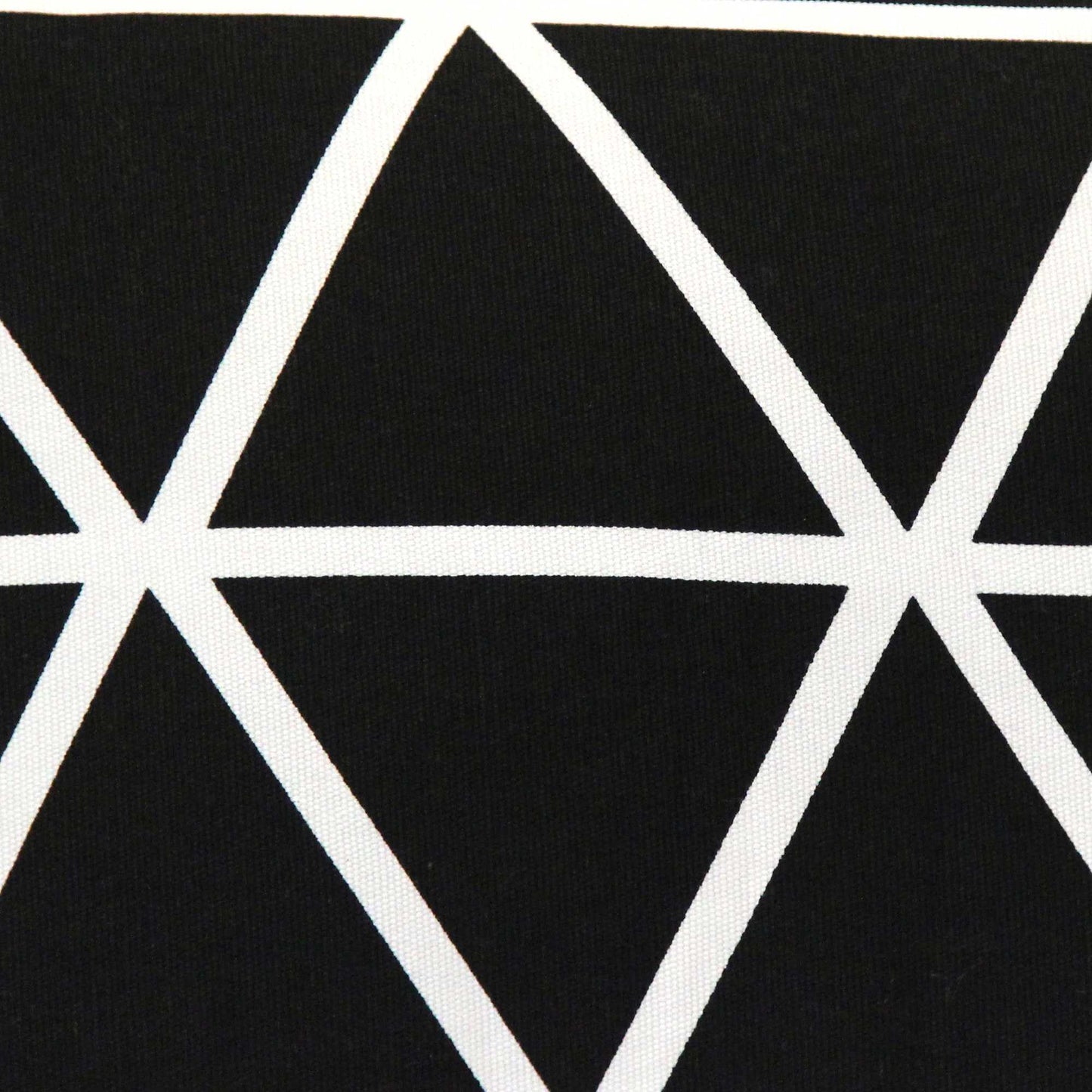 Black and White Geometric Triangles Lumbar Pillow-3