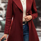 Casual Collared Neck Button Up Long Sleeve Coat