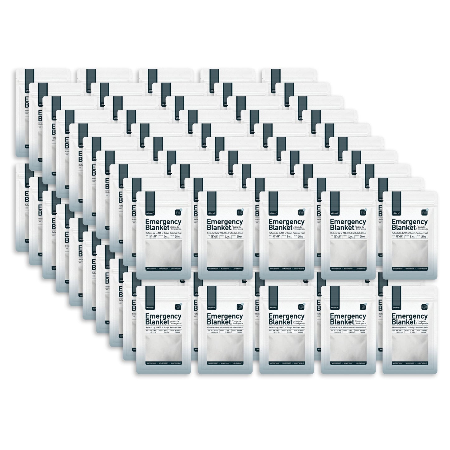 100 Pack of Emergency Blankets