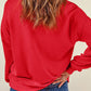 Red Puff XOXO Print Valentines Heart Sweatshirt