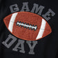 Casual GAME DAY Football Round Neck Long Sleeve Top and Shorts Set