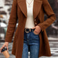 Casual Collared Neck Button Up Long Sleeve Coat