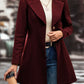 Casual Collared Neck Button Up Long Sleeve Coat