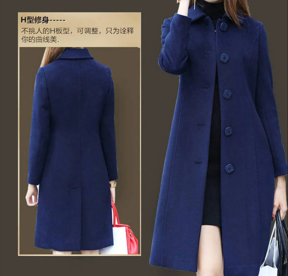 Women's Medium and Long Slim Coat
