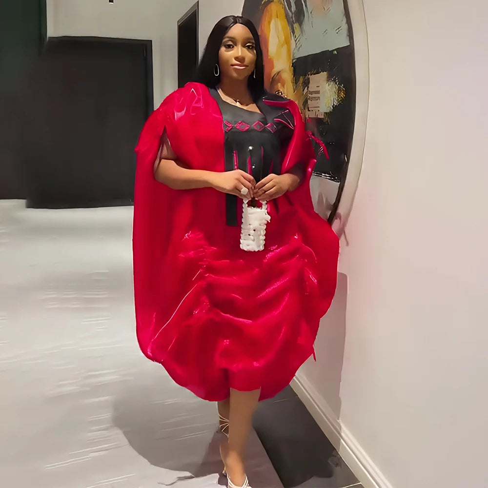 Women Dashiki Ankara Gown Plus Size Wedding Party Dresses Kaftan Boubou