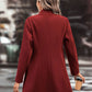 Casual Collared Neck Button Up Long Sleeve Coat