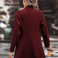 Casual Collared Neck Button Up Long Sleeve Coat